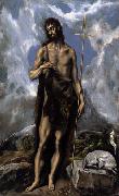 El Greco St. John the Baptist oil painting reproduction